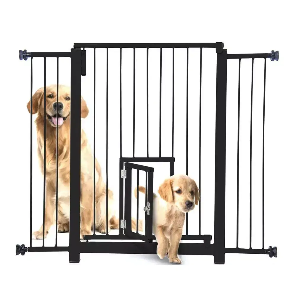 Portão Duo Maxi Plus Grade Porta NF Pet Preto 1M