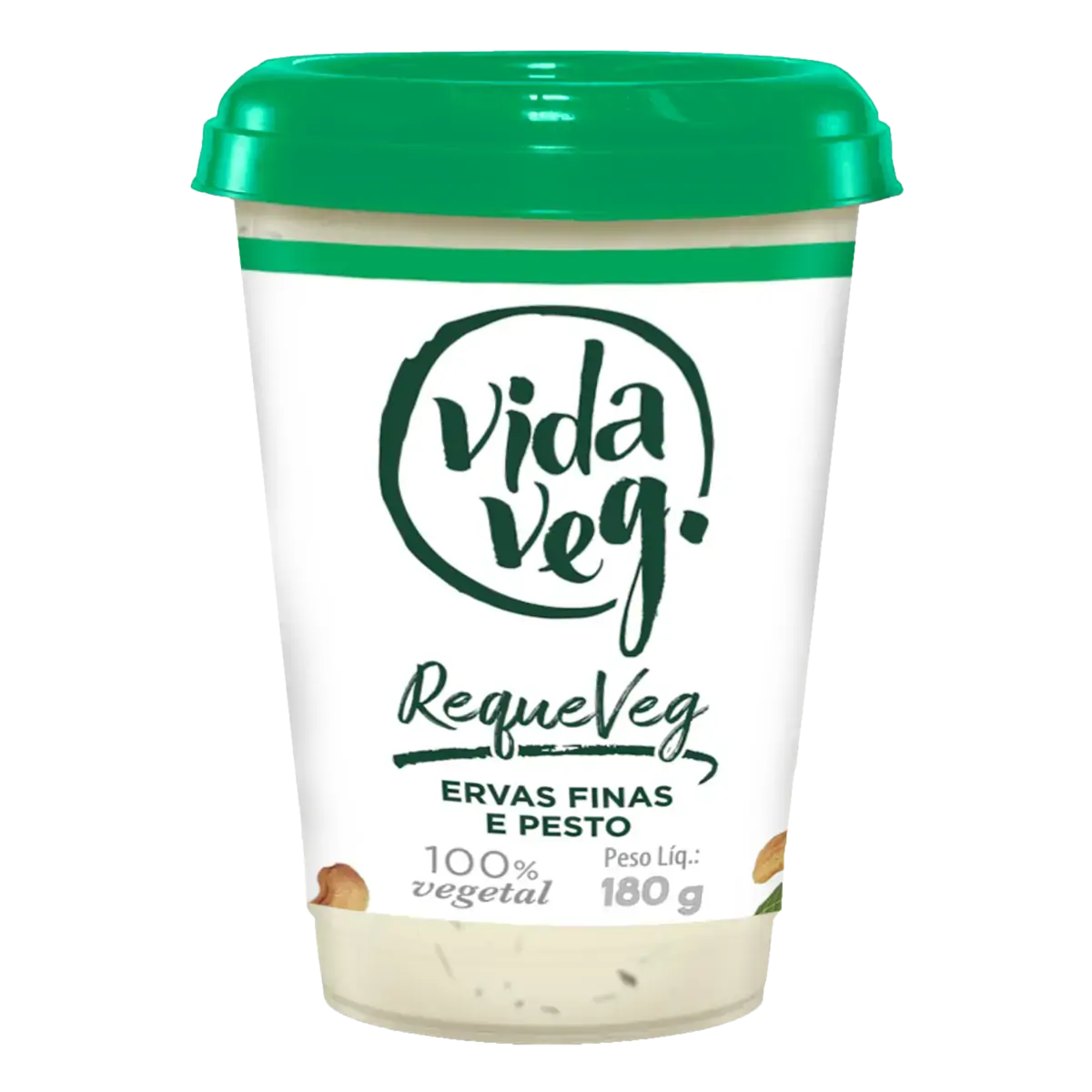 Requeijão De Castanha De Caju Ervas Finas E Pesto Vida Veg Requeveg Copo 180g