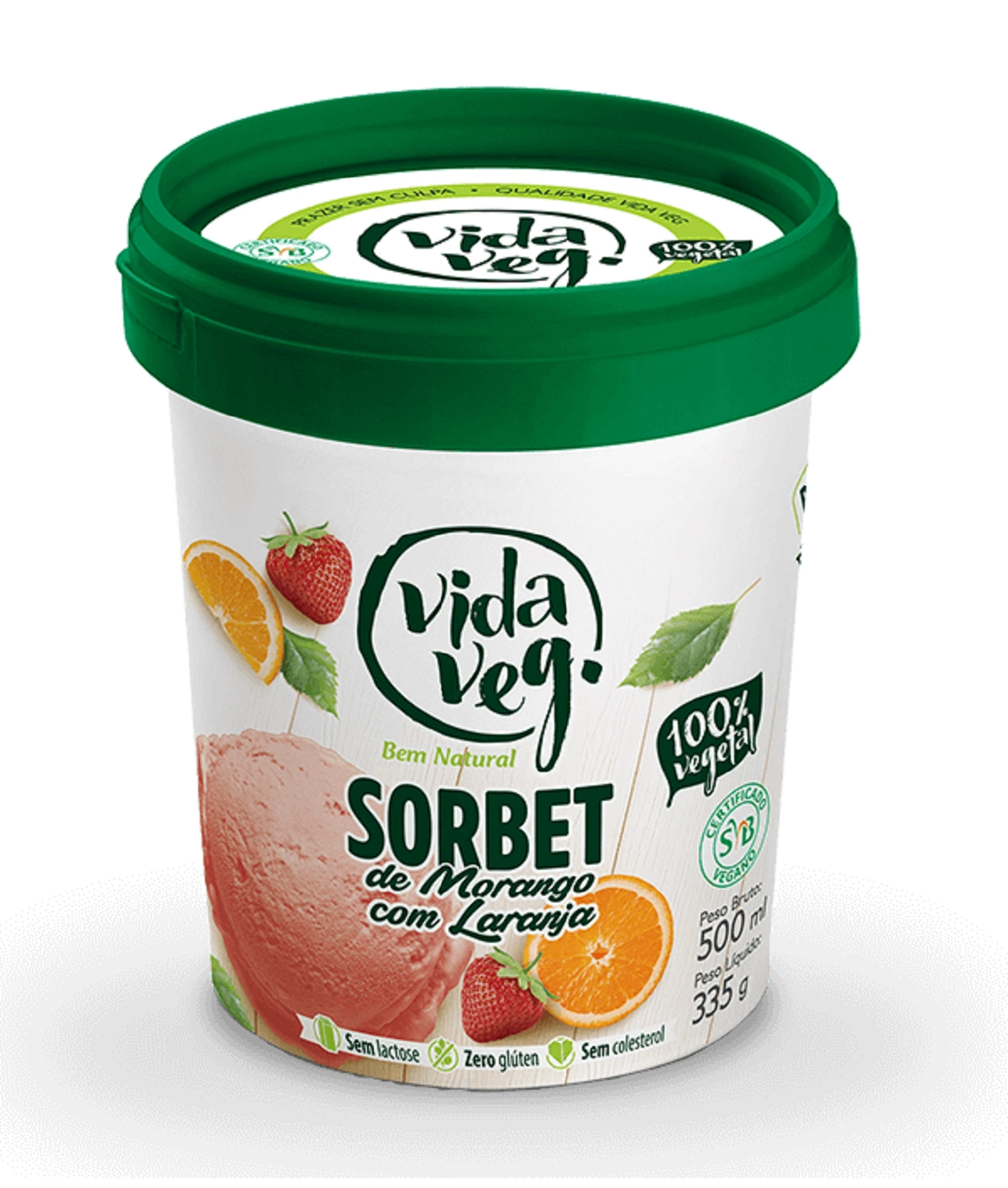 Sorbet Morango Vida Veg 500ml