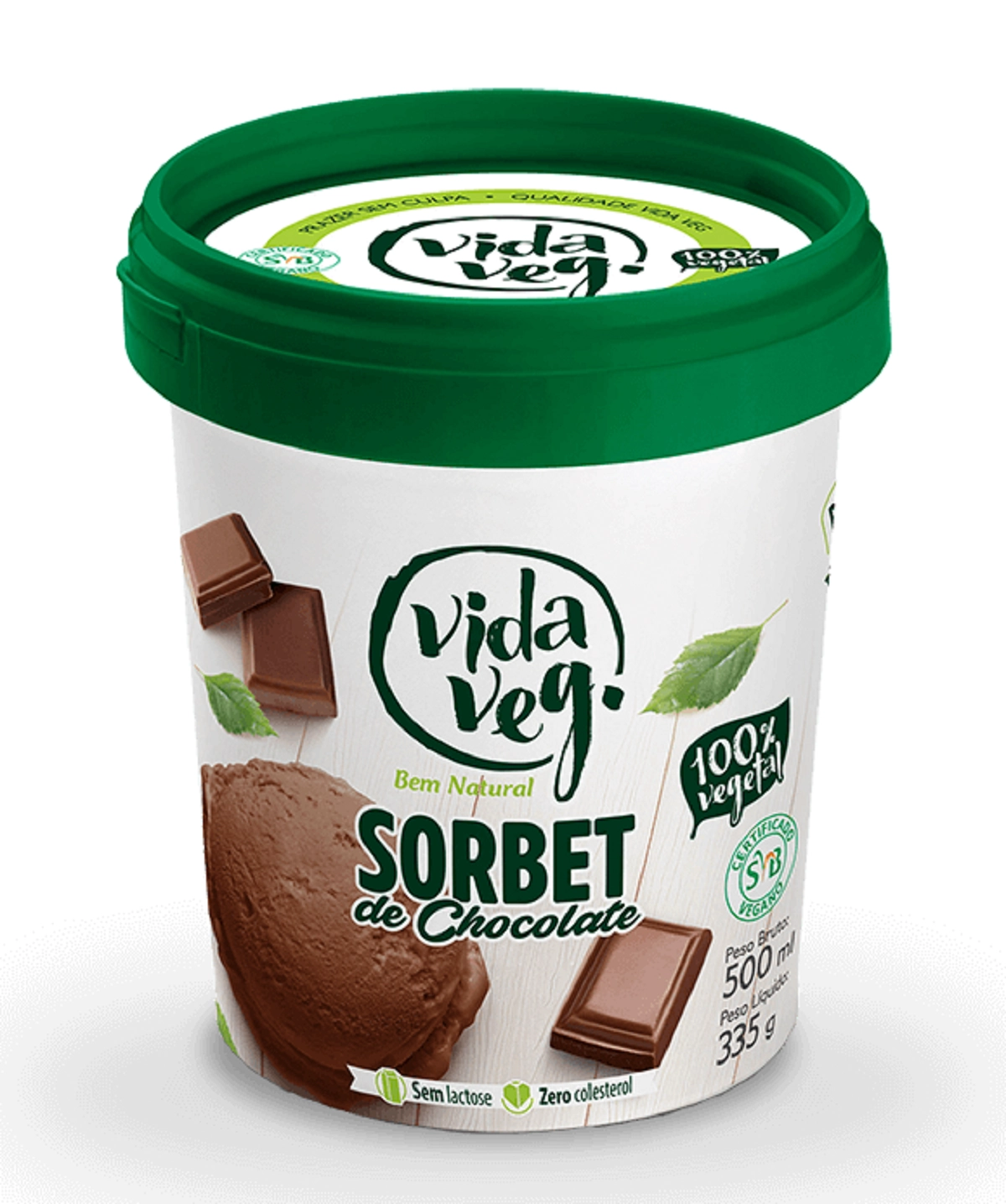 Sorbet Chocolate Vida Veg 500ml