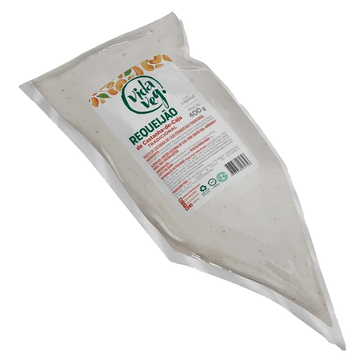 Requeijão Vegano Tradicional Bisnaga Vida Veg 400g