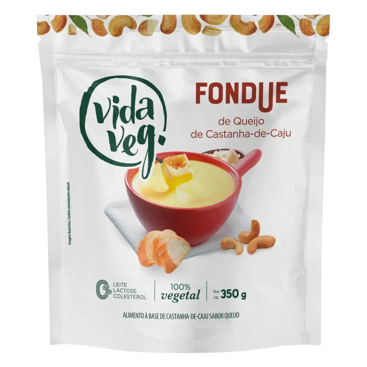 Fondue De Castanha De Caju Queijo Vida Veg Pouch 350g