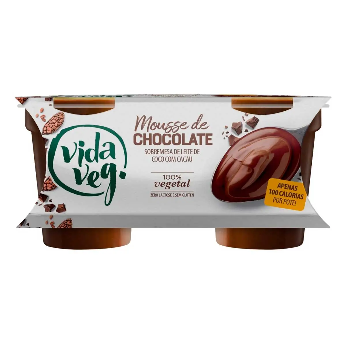 Mousse de Chocolate Vegano Vida Veg 200g