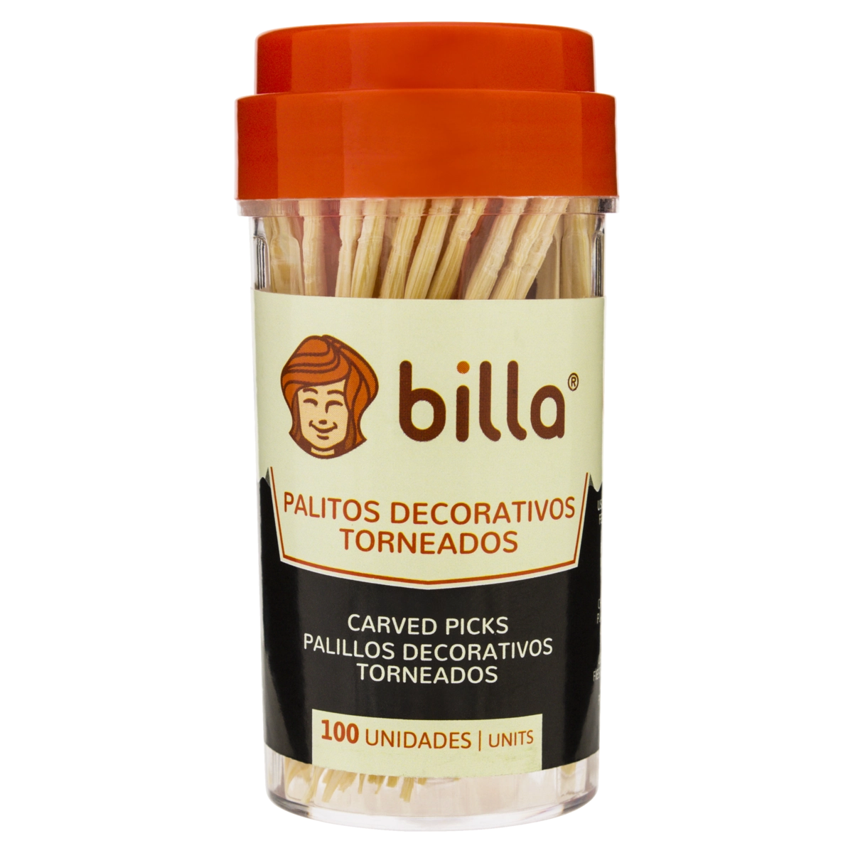 Palito Decorativo Torneado Billa 100 Unidades