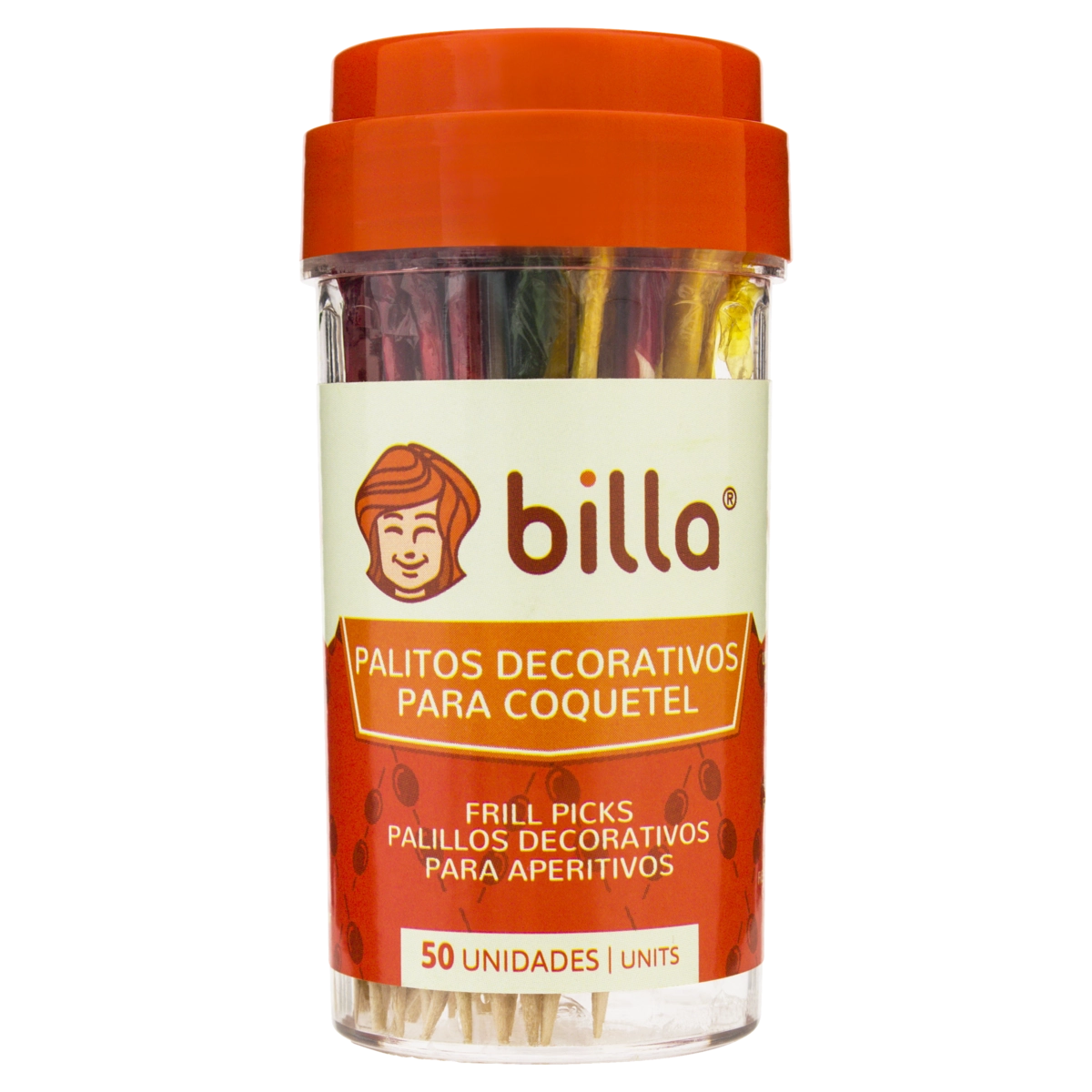 Palito Decorativo Para Coquetel Billa 50 Unidades