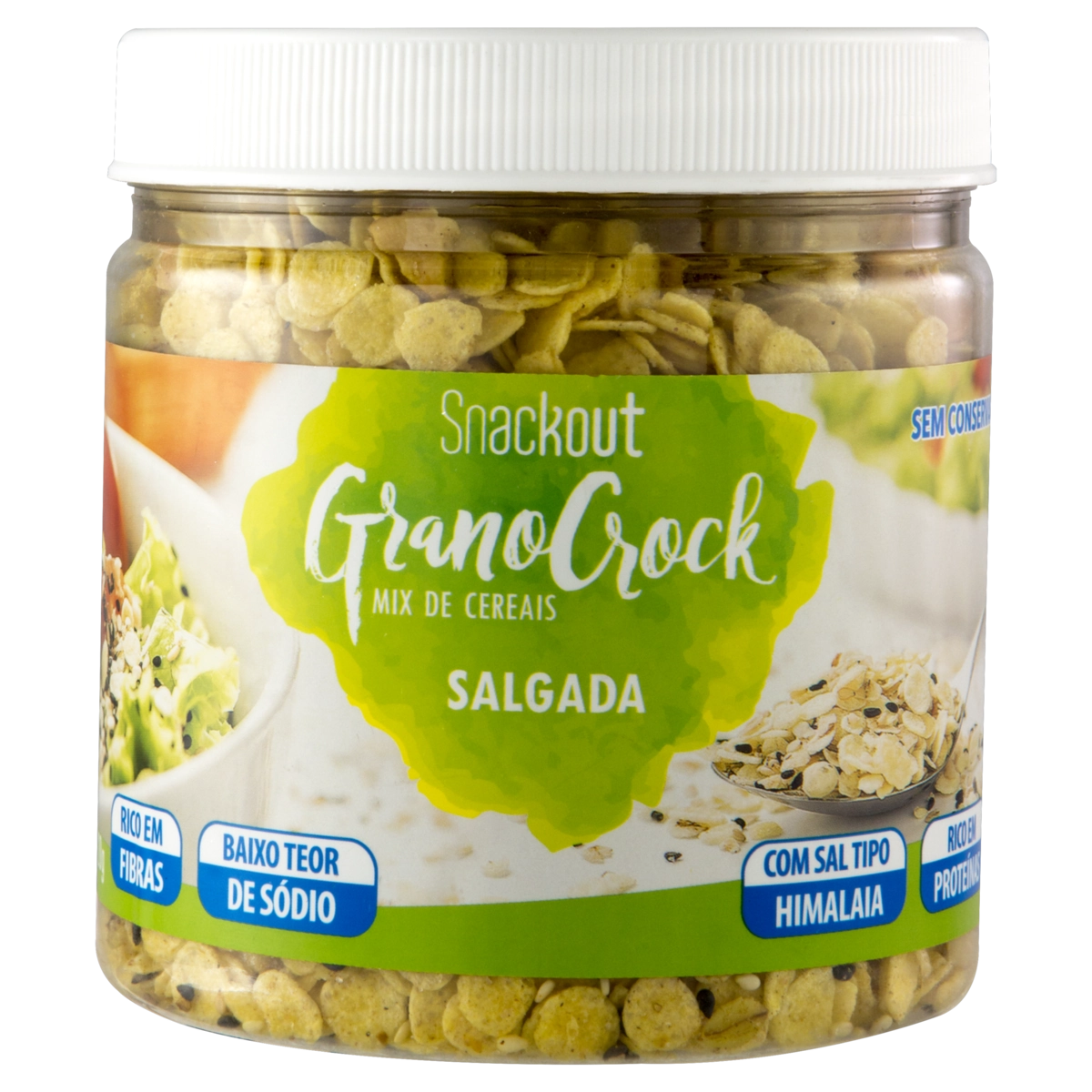 Mix De Cereais Salgado Snackout Granocrock Pote 220g