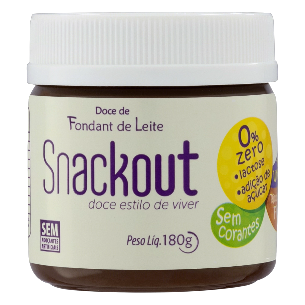 Fondant de Leite Zero Lactose Snackout Pote 180g