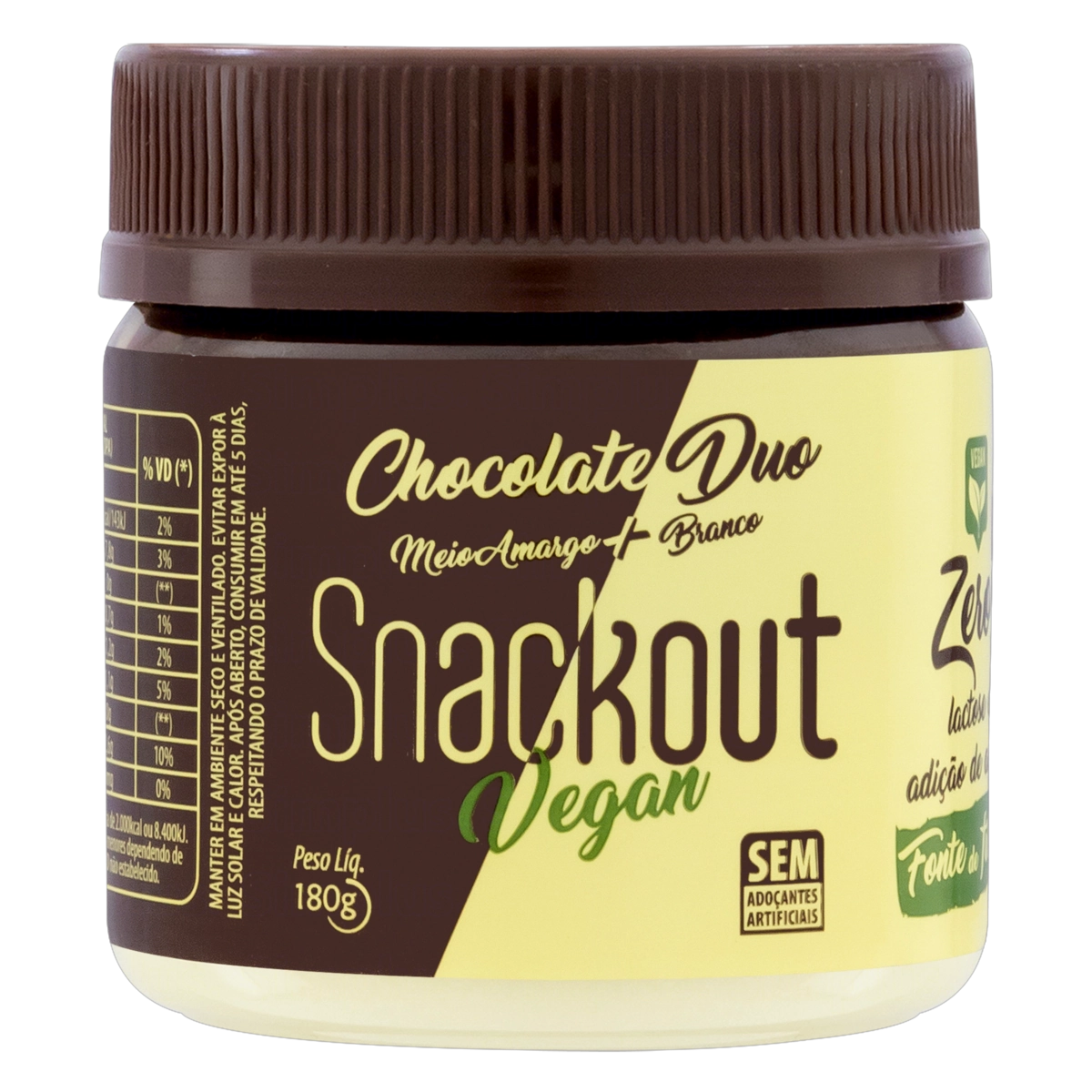 Chocolate Duo Zero Lactose Snackout Vegan Pote 180g