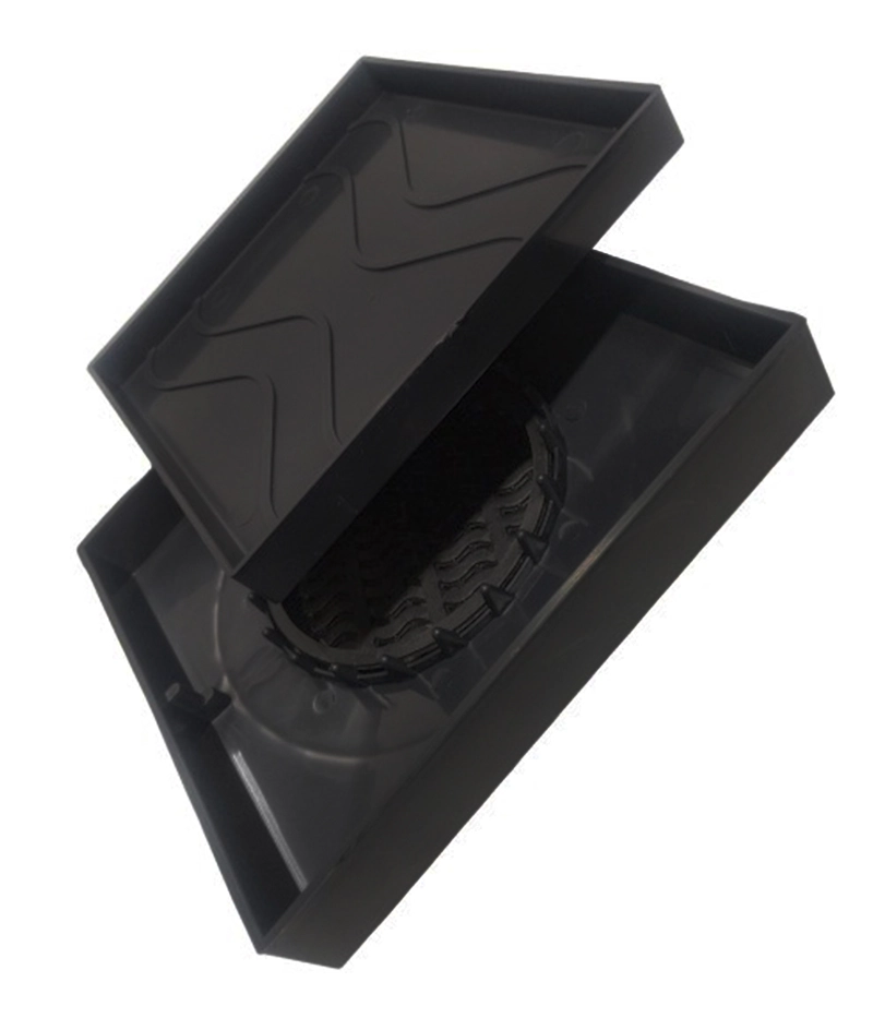 Ralo Oculto 15x15 Invisivel Para Piso Porcelanato Preto