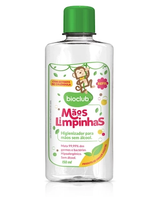 Higienizador De Maos Bioclub Refil 150ml