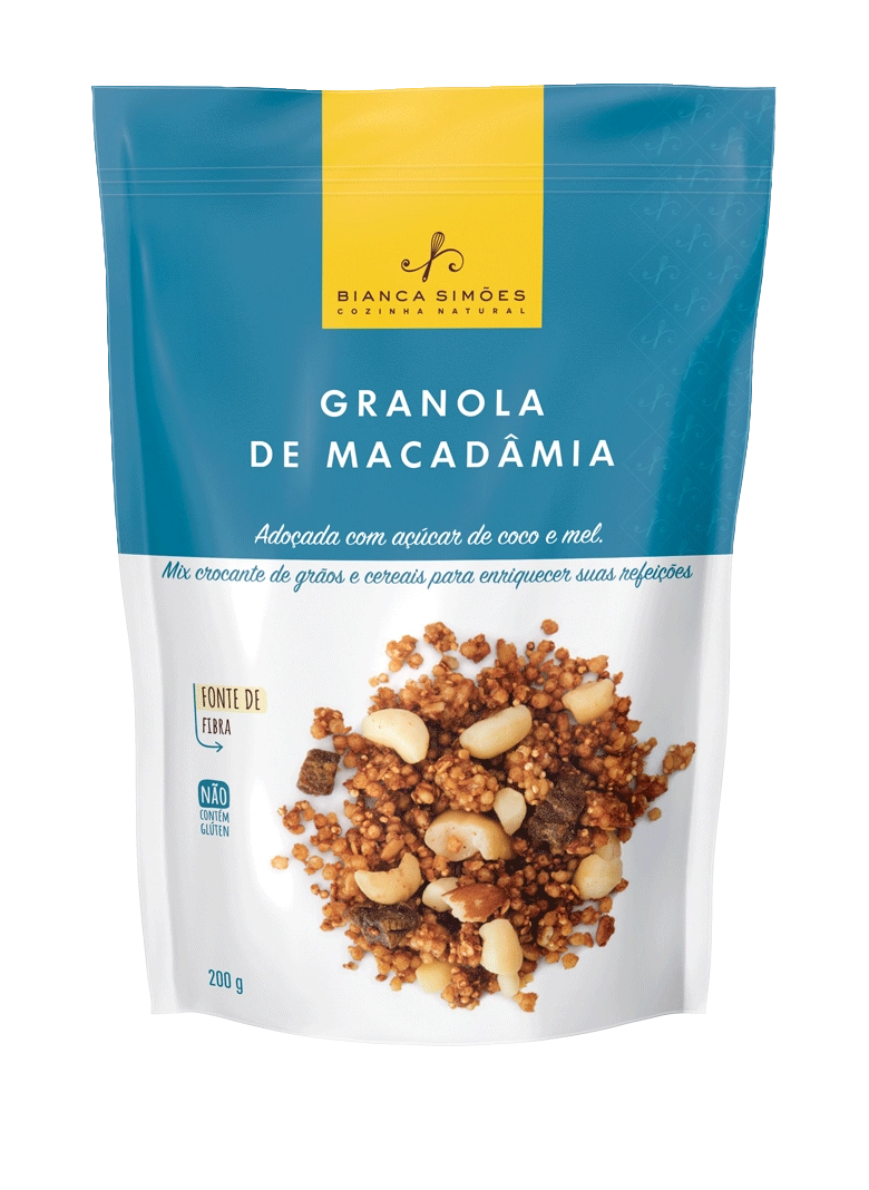 Granola Doce Macadamia 250 G Bianca Simoes