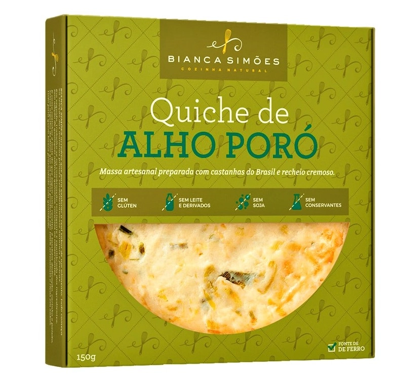 Quiche Alho Poro 150g Bianca Simoes