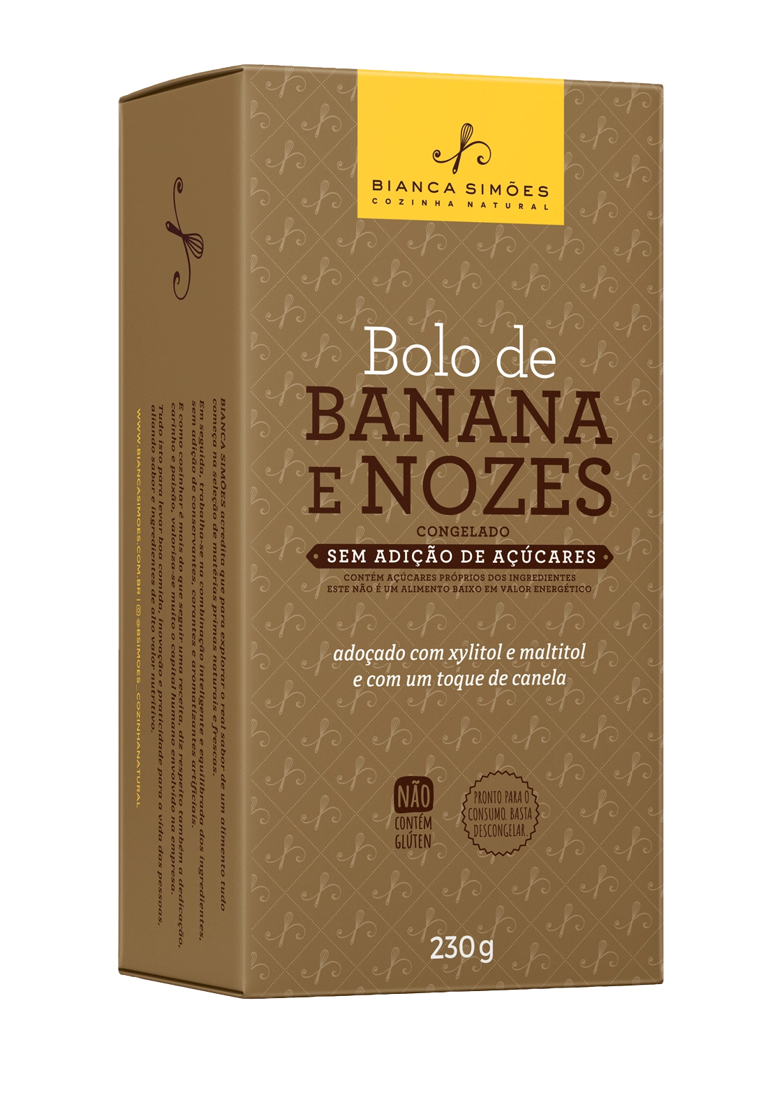 Bolo Bianca Simoes Zero 230g Nozes/banana