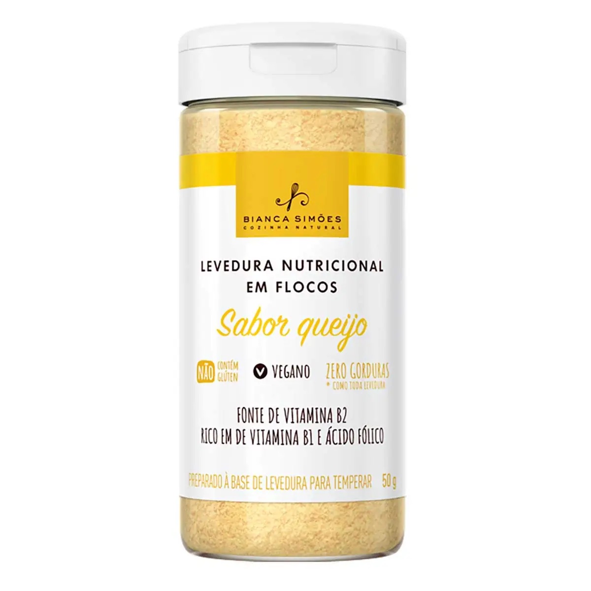 Levedura Nutricional em Flocos Queijo Bianca Simões 50 g