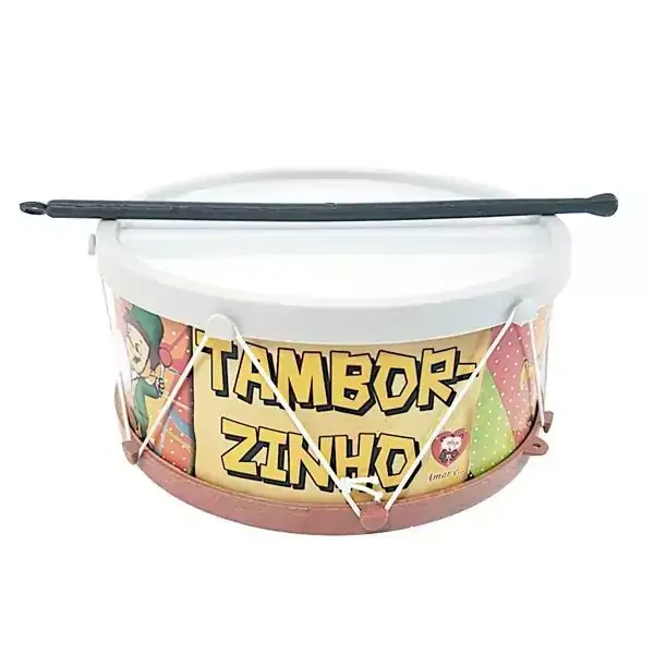 Brinquedo Tamborzinho Plástico com Baqueta, Amar é 129S, +3 Anos - 99561