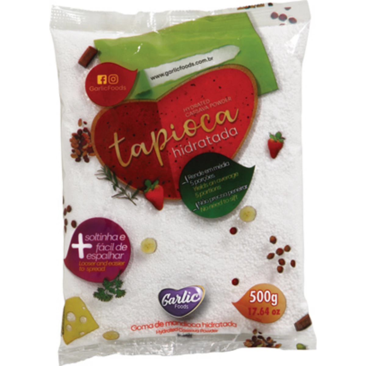 Massa Tapioca Garlic Pacote 500g