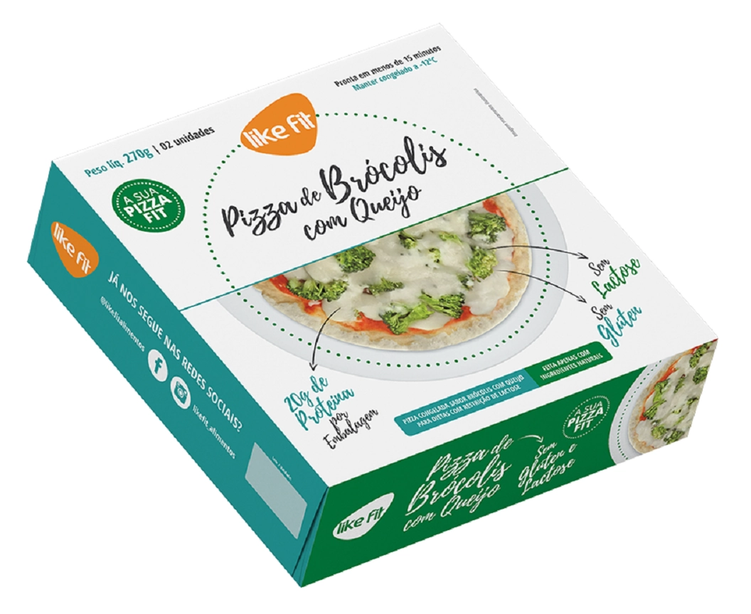 Pizza Brocolis C/qjo Like Fit 270g