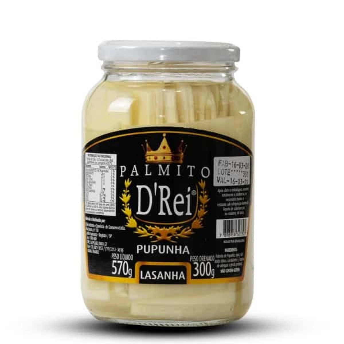 Palmito D Rei Lasanha Pupunha Vd 300g