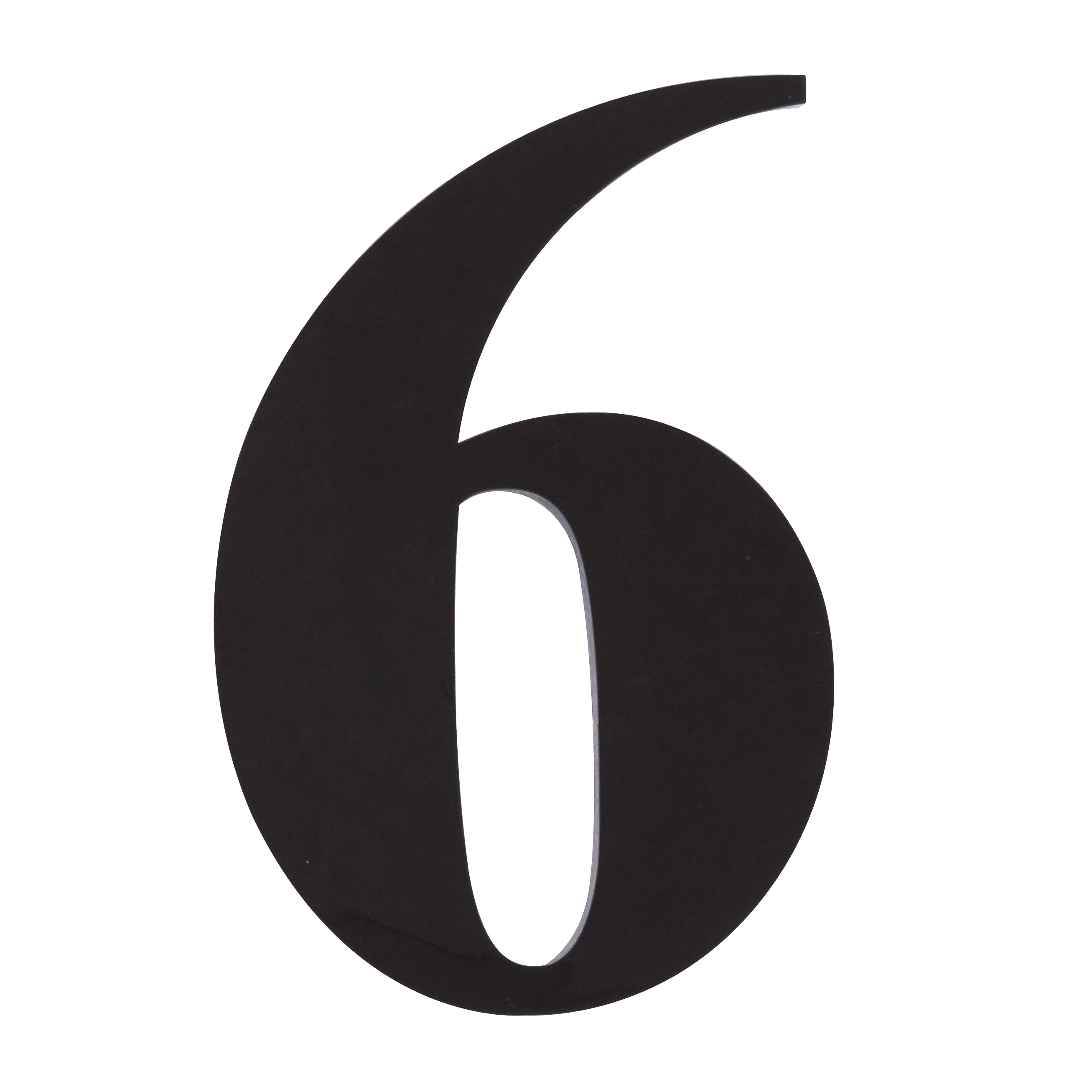 Número Casa "6/9" 14,5cm Adesivo Acrílico Preto