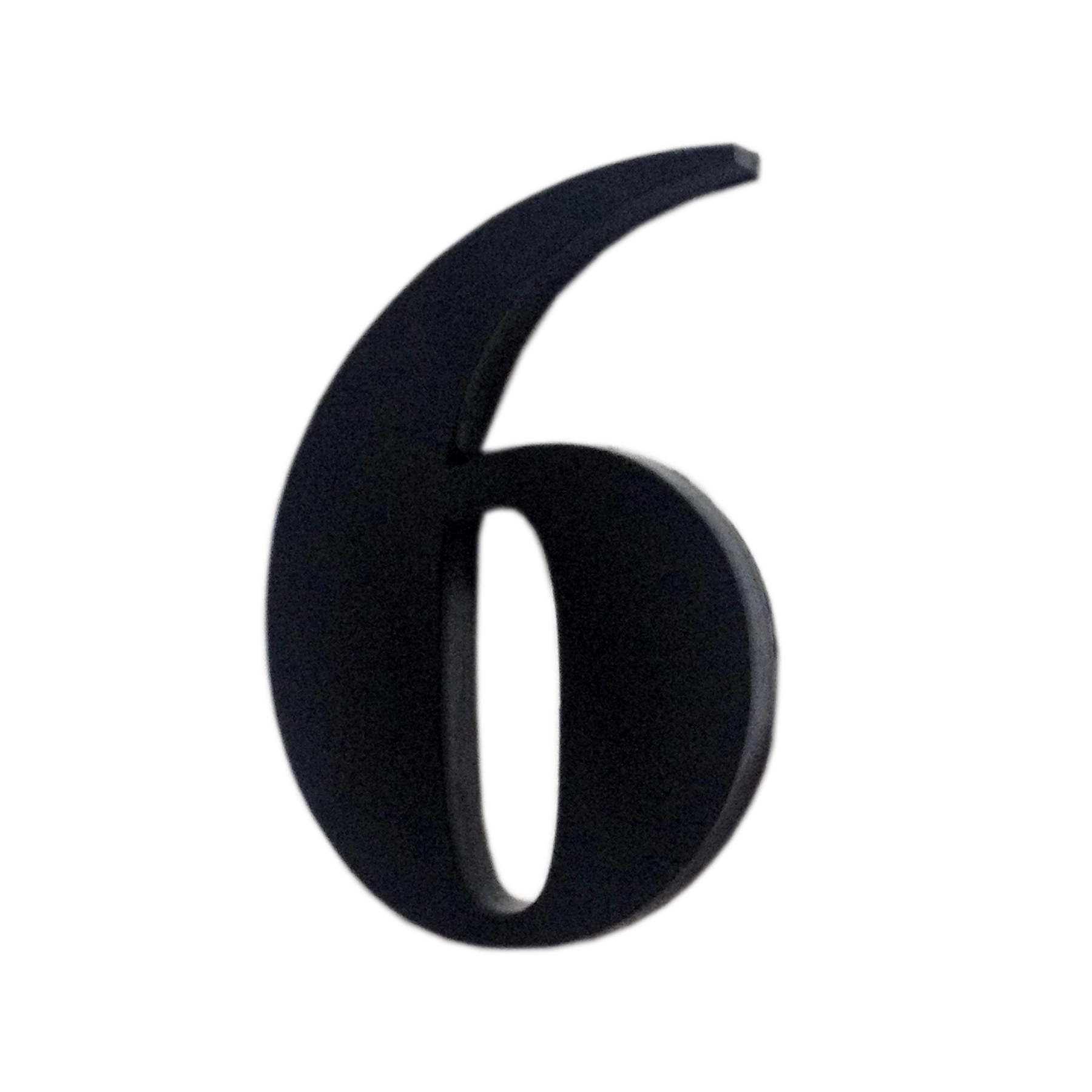 Número Apartamento "6/9" 4cm Adesivo Acrílico Preto