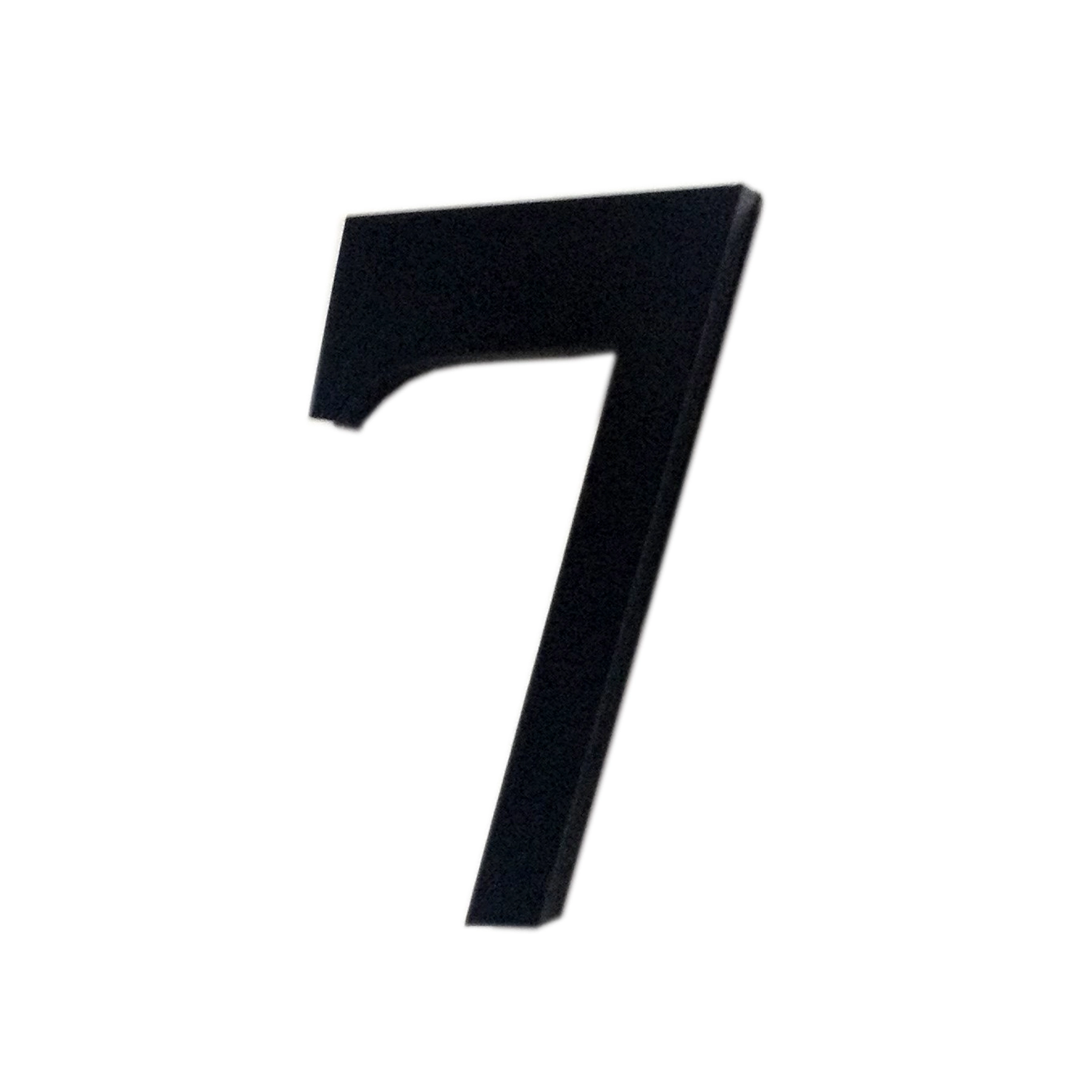 Número Apartamento "7" 4cm Adesivo Acrílico Preto