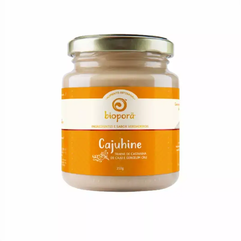 Cajuhine Castanha de Caju e Tahine Vegano Bioporã 210g