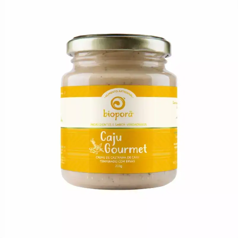 Caju Gourmet Pasta de Castanha de Caju e Ervas Vegana Bioporã 210g