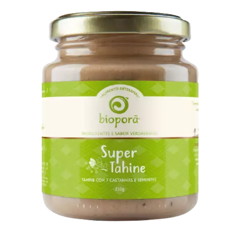 Super Tahine com Castanhas e Sementes Vegano Bioporã 210g