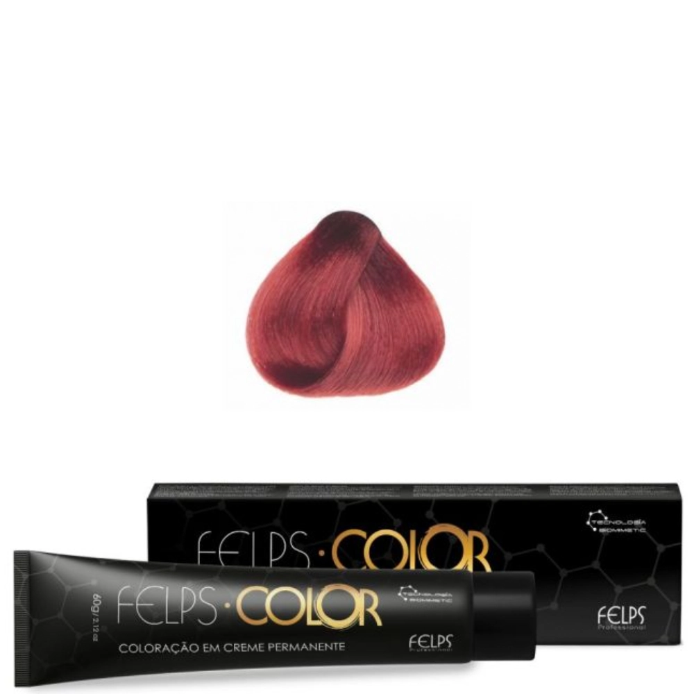 Coloracao Individual Permanente Felps 66/46 Cereja Vermelho Especial 1un