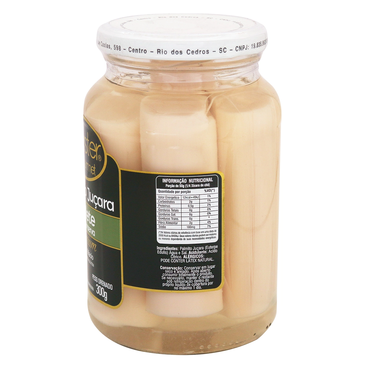 Palmito Master Gourmet 300g Jucara Tollete