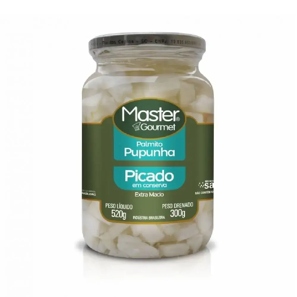 Palmito Master Gourmet 300g Pupunha Picado