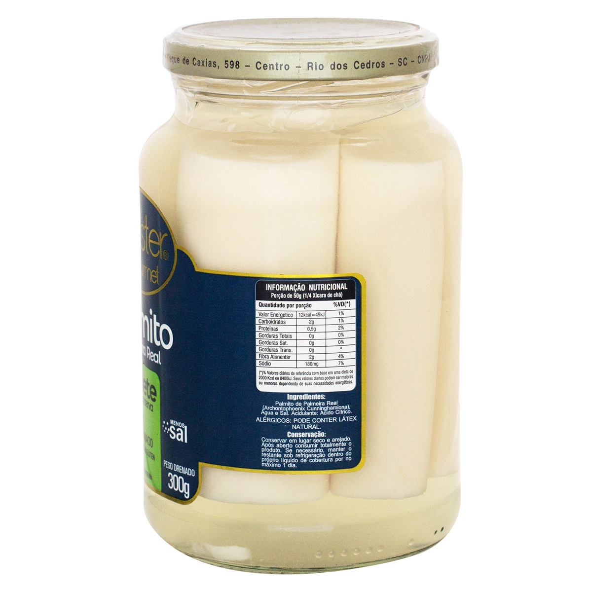 Palmito Real Gourmet 300g Palmeira Tolete