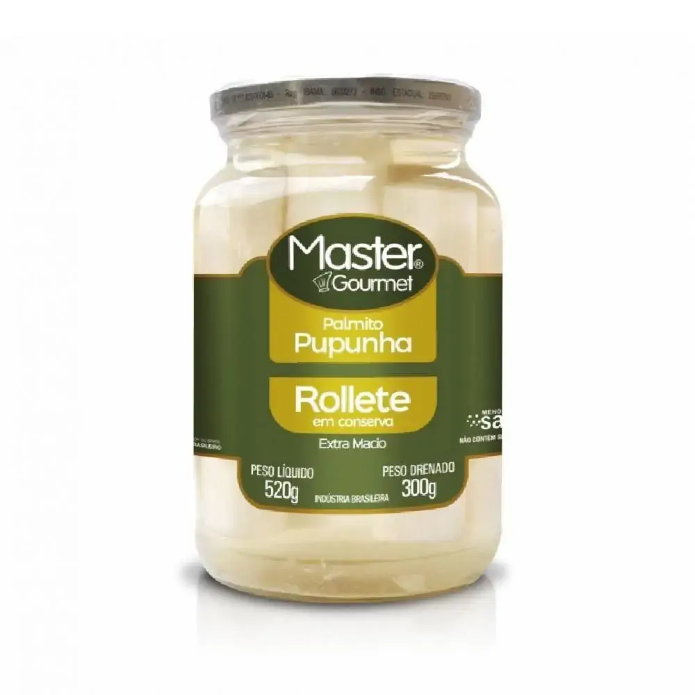 Palmito Master Gourmet 300g Pupunha Tollete