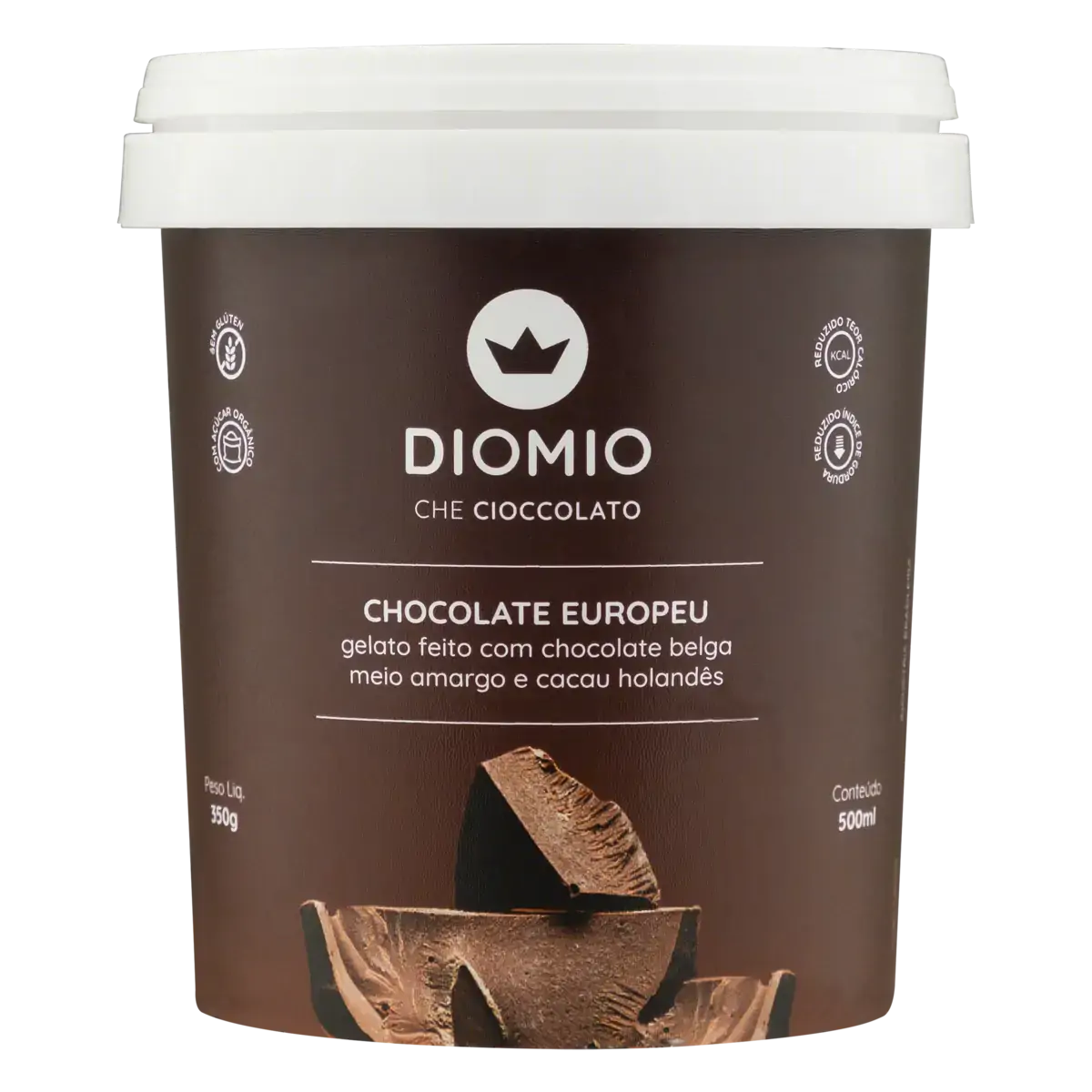 Gelato Chocolate Europeu Dio Mio Pote 500ml