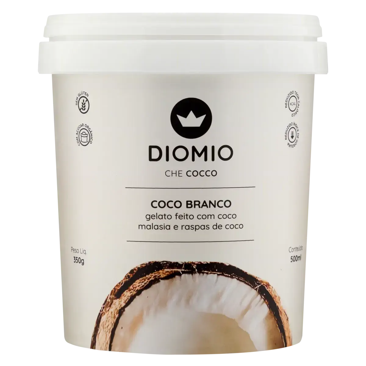 Gelato Coco Branco Dio Mio Pote 500ml