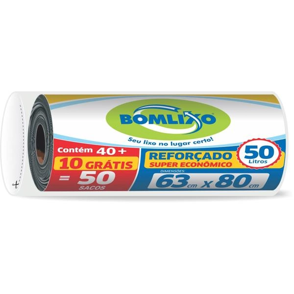 Saco Lixo Bomlixo 30l Rolo C/50 Econ/refor