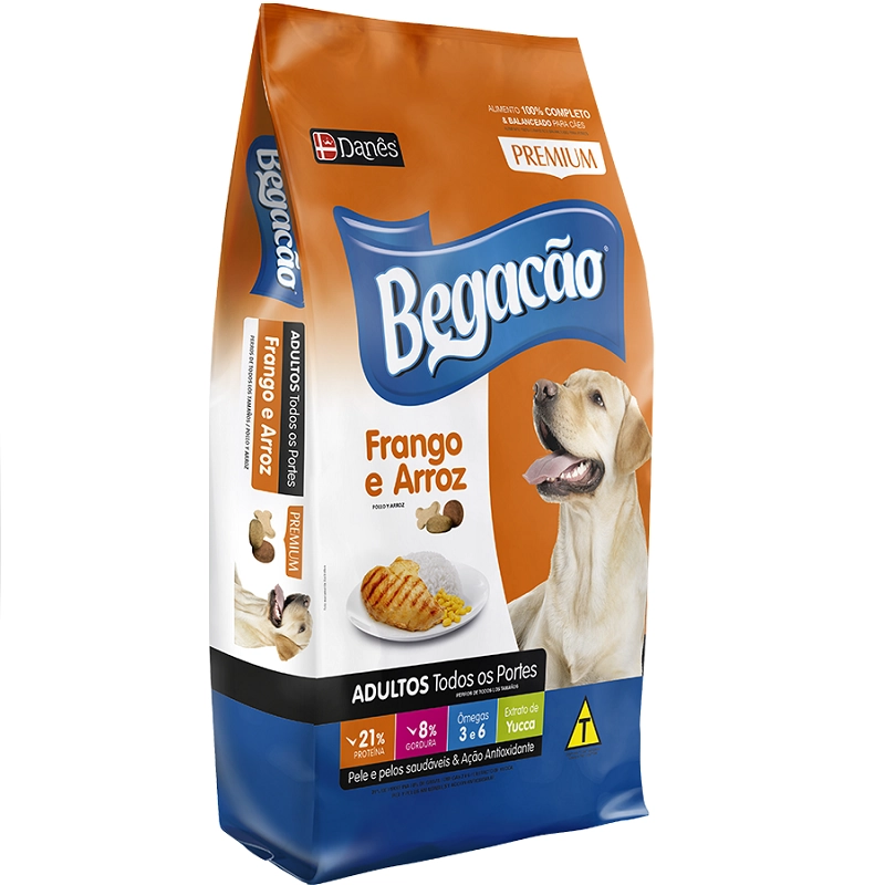Racao Caes Begacao 7kg Mix Carne E Frango