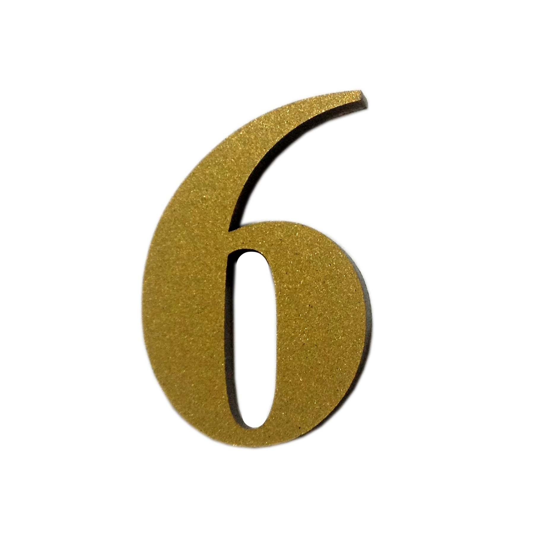 Número Apartamento "6/9" 4cm Adesivo Acrílico Ouro