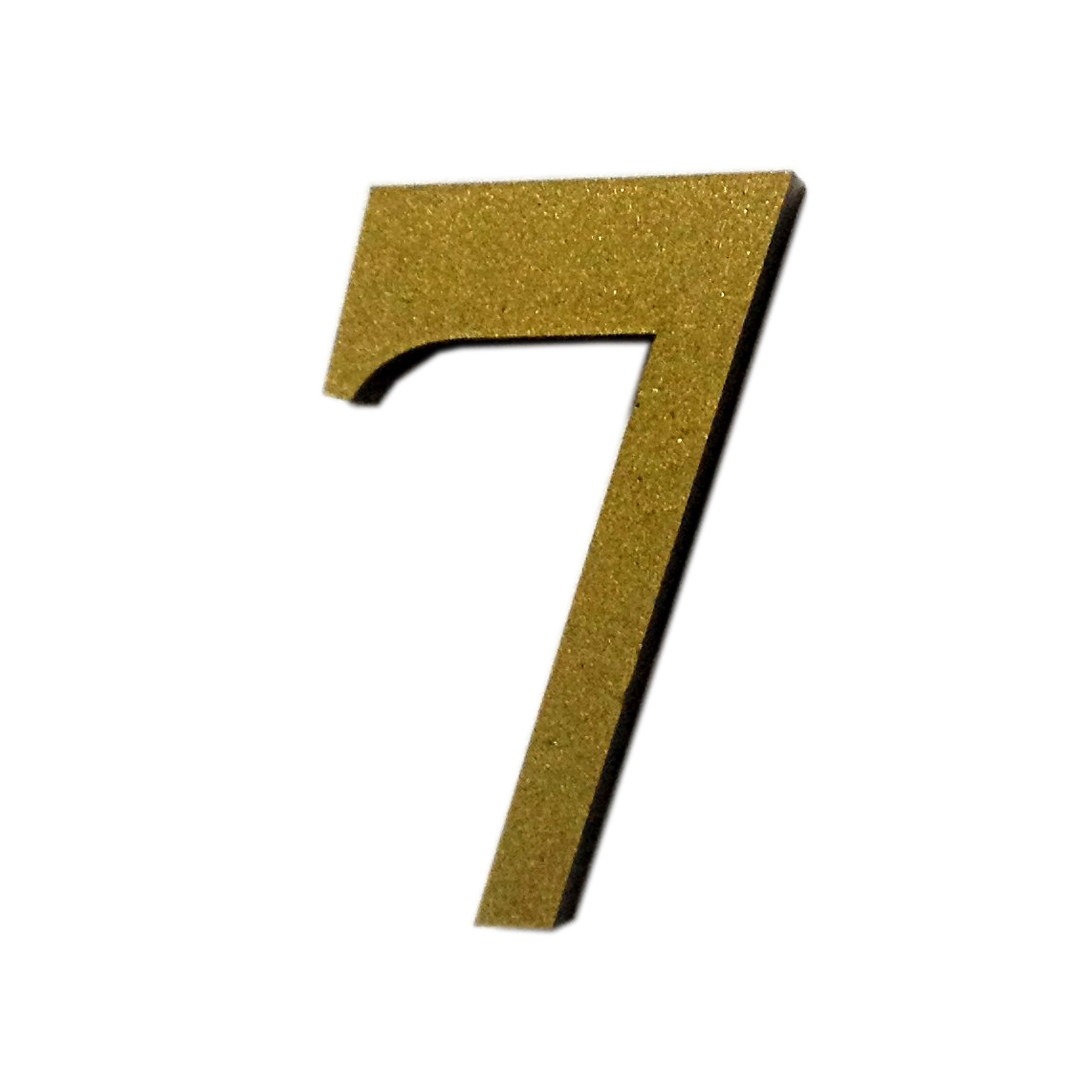 Número Apartamento "7" 4cm Adesivo Acrílico Ouro