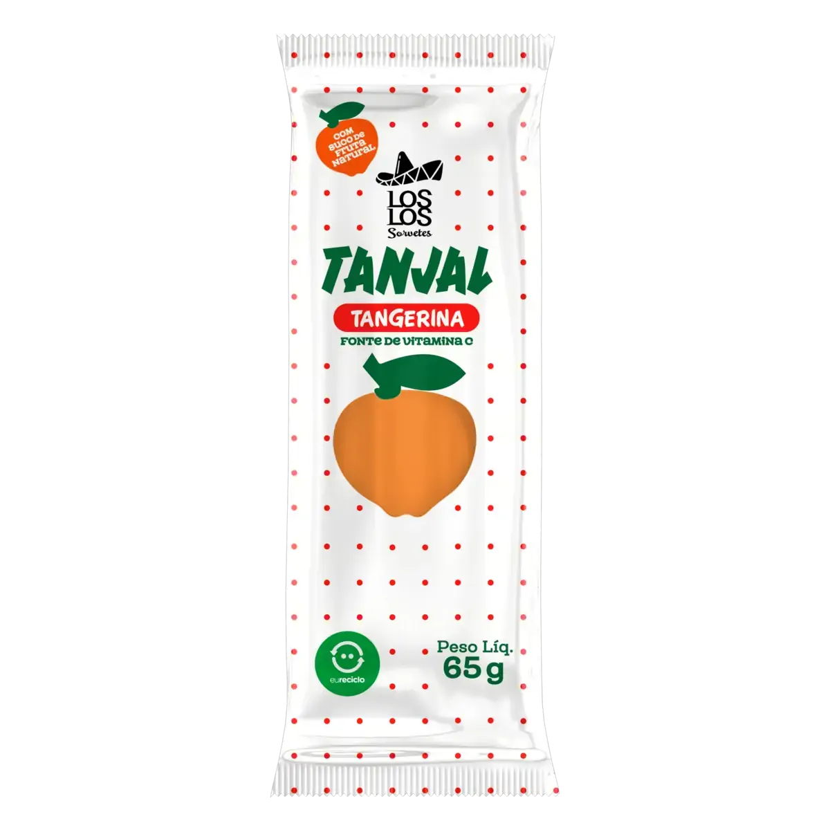 Picolé Tangerina Los Los Pacote 65g