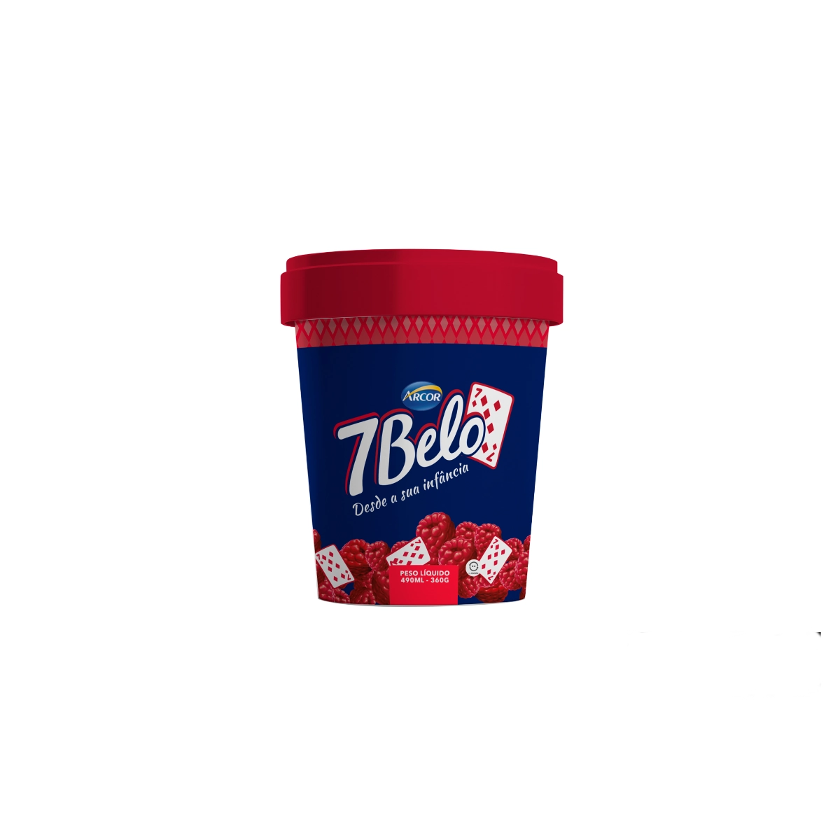 Sorvete 7 Belo Los Los Pote 490ml