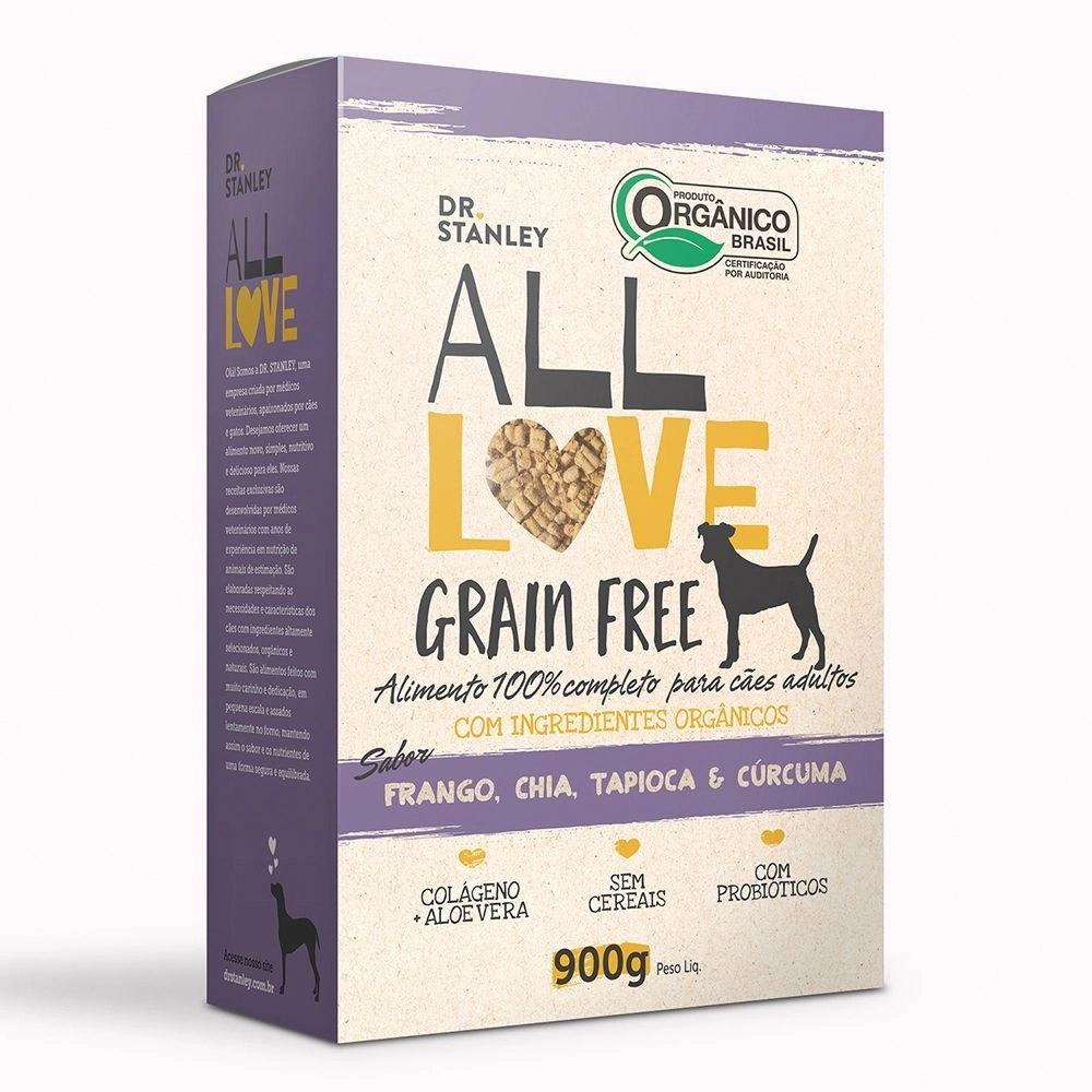 Rac Org Caes Fgo/chia/tapio E Curcuma All Love 900g
