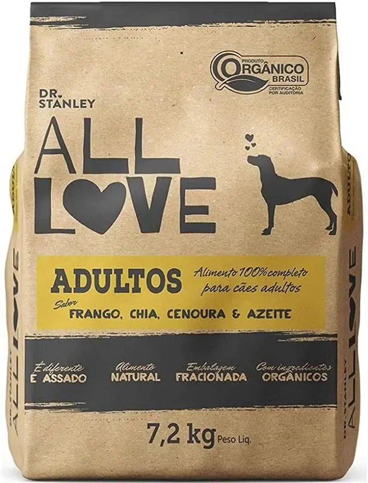 Rac Org P/caes Fgo/chi/cen/az All Love 7,2kg