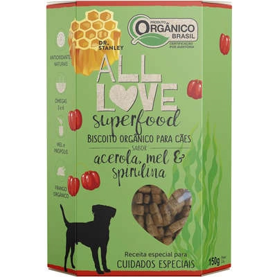 Bisc Org P/caes Acerola/mel E Spirulina 150g