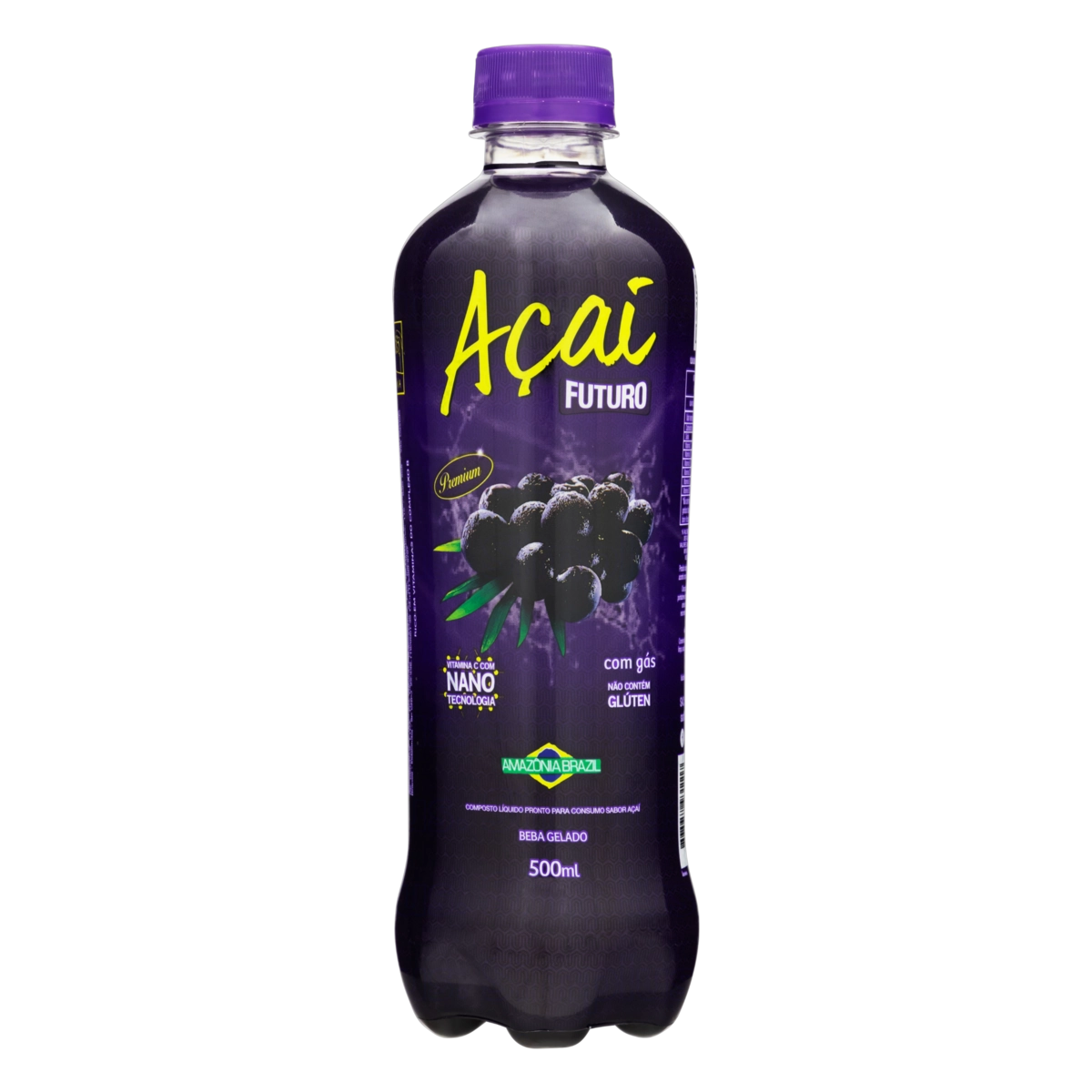 Energético Açaí Futuro Premium Garrafa 500ml