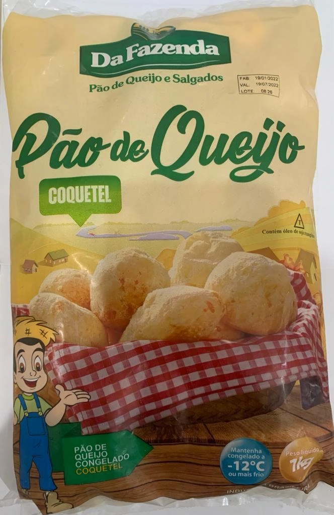 Pao De Queijo Coquetel Fazenda 10g 1kg