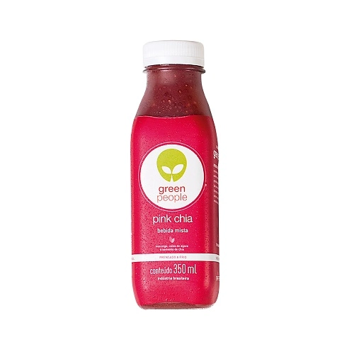 Bebida Prensada A Frio Pink Chia Greenpeople Garrafa 350ml