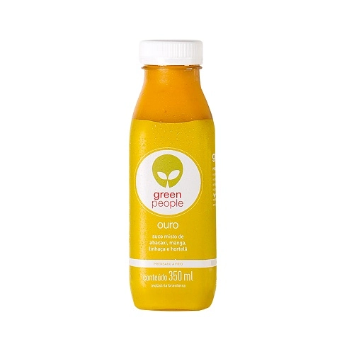Suco Prensado A Frio Ouro Greenpeople Garrafa 350ml