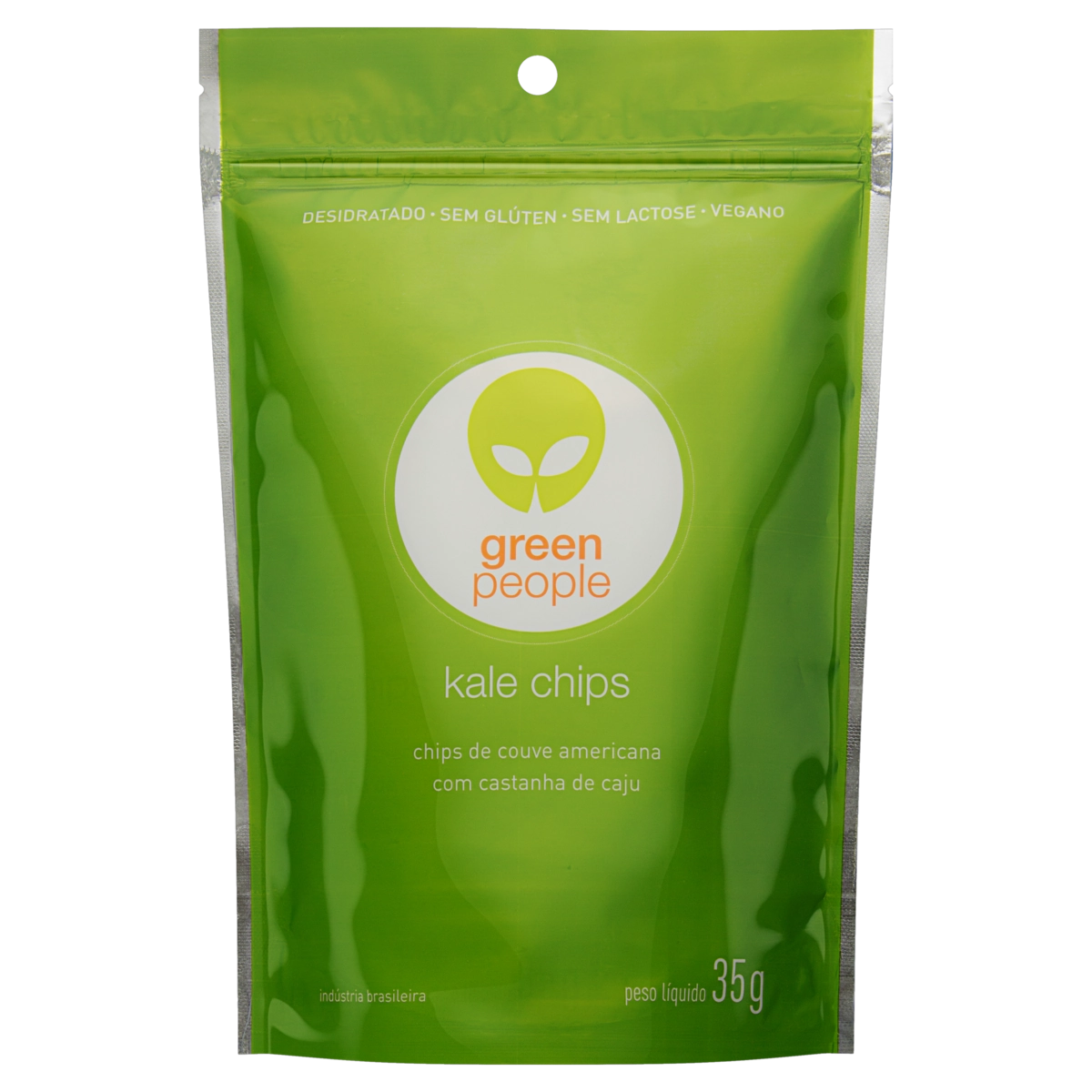 Chips De Couve Americana Com Castanha De Caju Greenpeople Sachê 35g