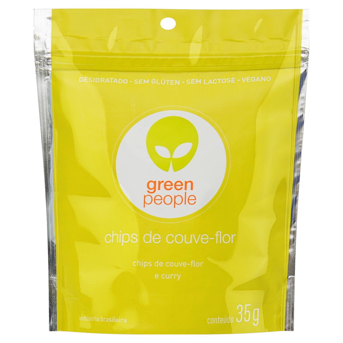 Chips Couve Flor E Curry Greenpeople Pouch 35g